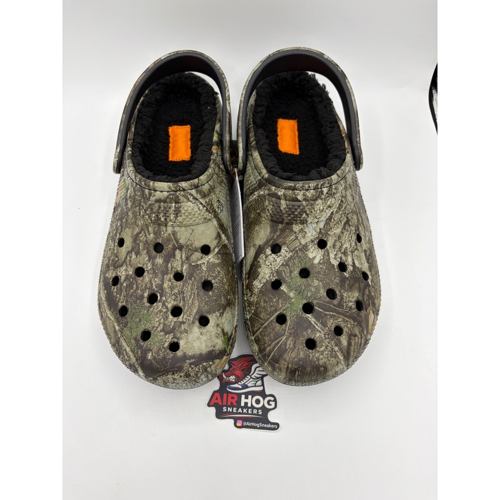Crocs Classic Lined Clog Realtree Edge Camo Mens 10 Womens 12 210879-90H NEW